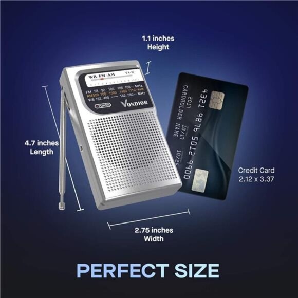 Weather Radio-Emergency AM/FM Battery Operated PortableRadio with Best Reception - Picture 5 of 6